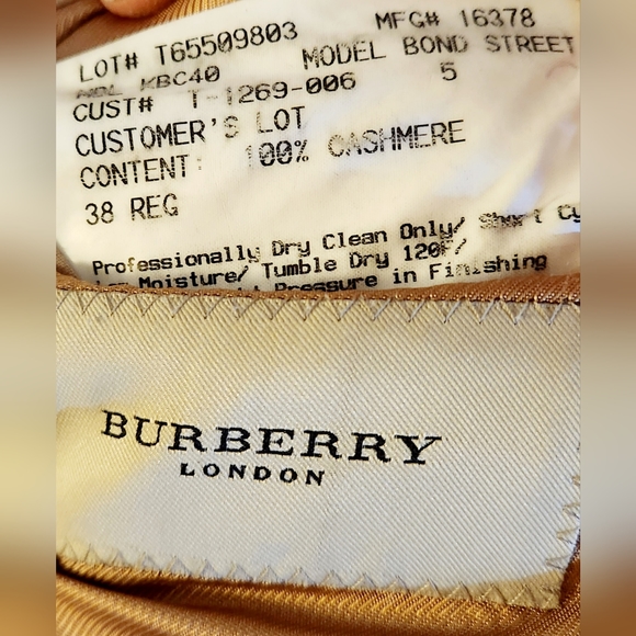 BURBERRY Men's Cashmere Sports Jacket - Picture 4 of 4